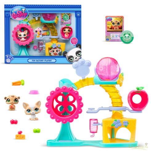LPS G7-S1 Fun Factory gyári szett (hörcsög-corgi)